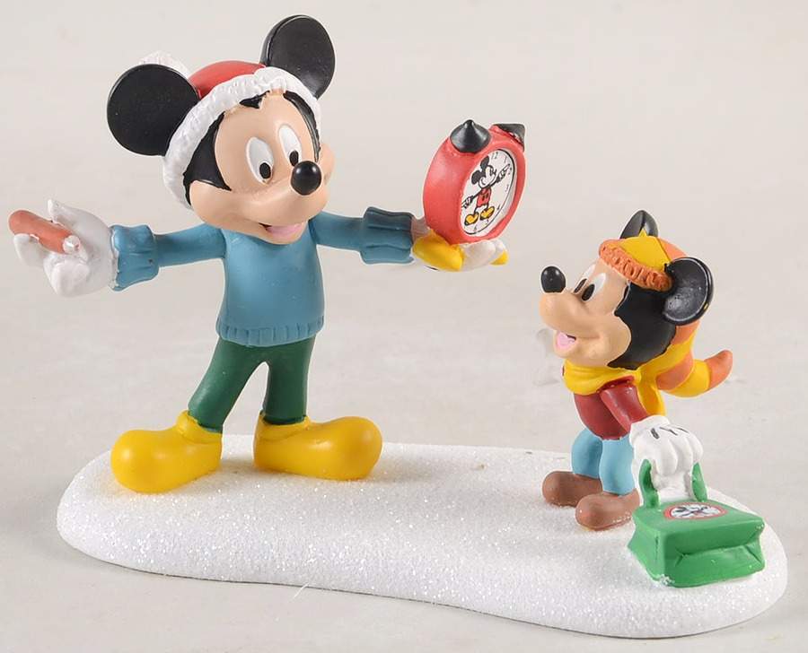 Mickey's Merry Christmas Village Mickey's Autograph Clock - No Box by Department 56-1