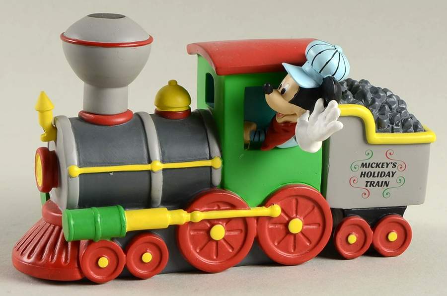 Mickey's Merry Christmas Village Mickey's Holiday Train Engine - Boxed by Department 56-1