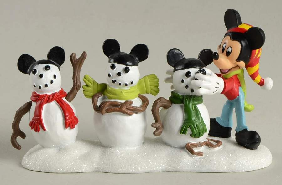 Mickey's Merry Christmas Village Three Mouseketeers - No Box by Department 56-1
