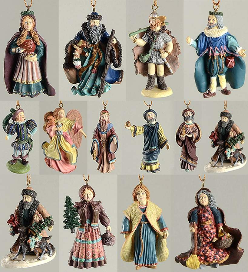 History of Santa Claus-Figural Box Set Of 12 - Boxed by Duncan Royale-1