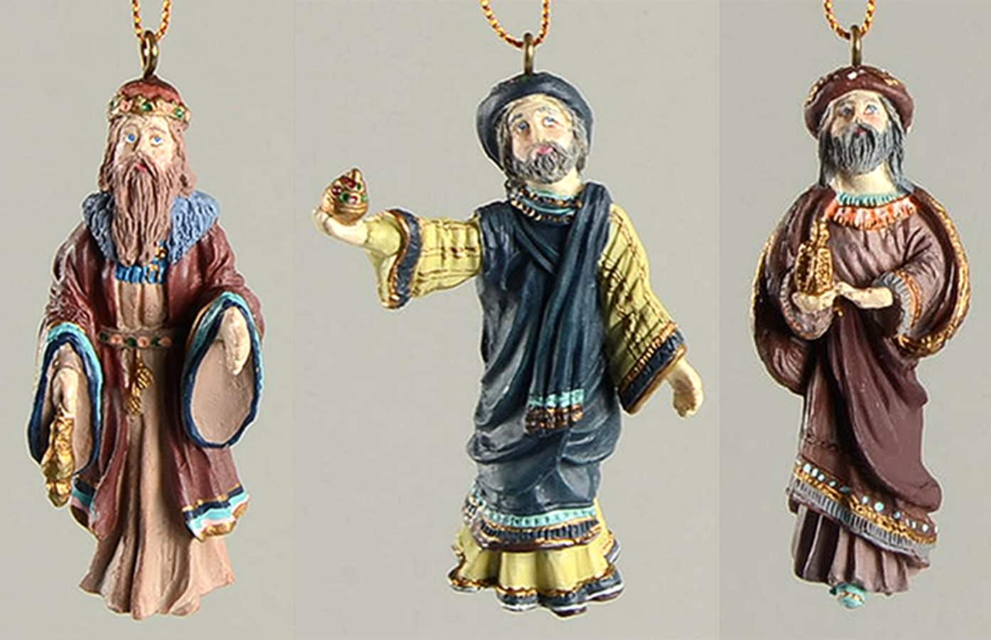 History of Santa Claus-Figural The Magi-Set Of 3 - Boxed by Duncan Royale-1