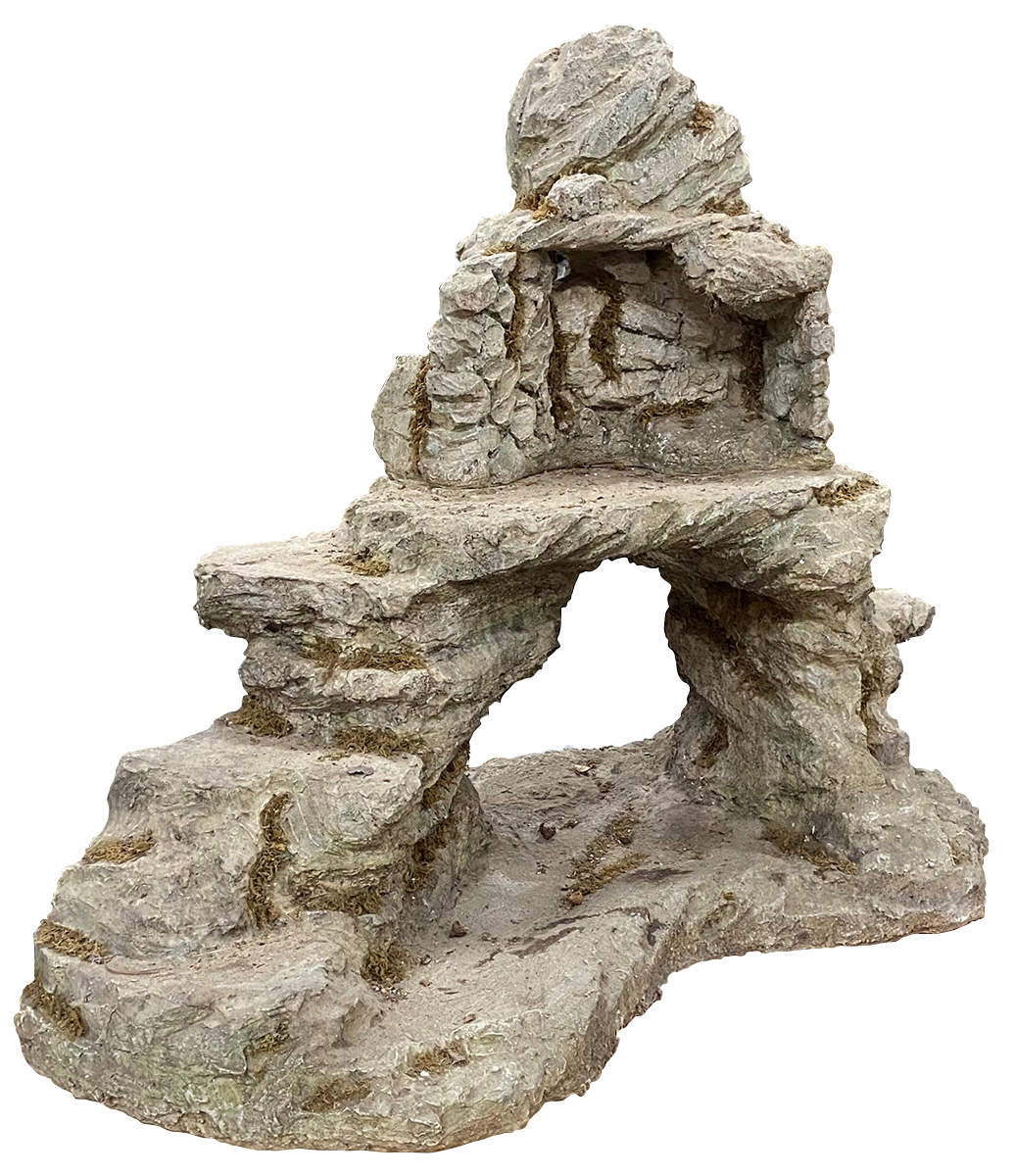 Neapolitan Nativity Lighted Mountain - No Box by Department 56-1