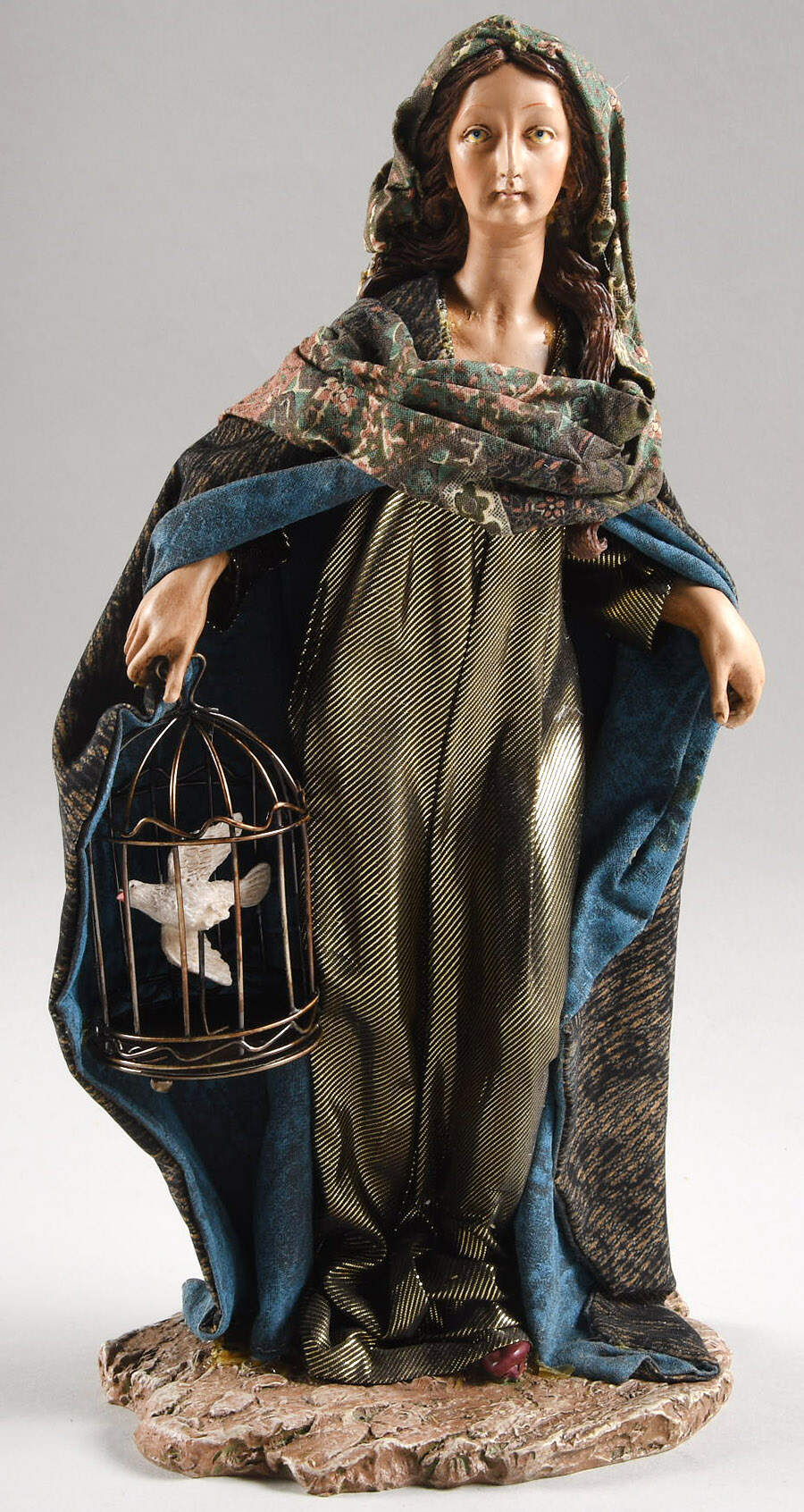 Neapolitan Nativity Woman With Birdcage - Boxed by Department 56-1