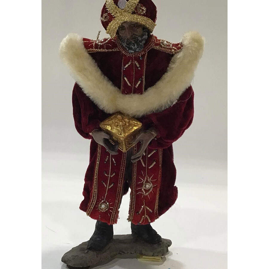 Neapolitan Nativity King Standing W/ Gold - No Box 49b by Department 56-1