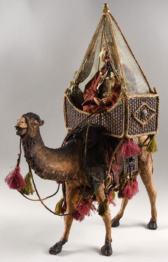 Neapolitan Nativity King On Camel With Tent - No Box by Department 56-1