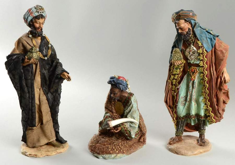 Neapolitan Nativity Three Kings-Boxed Set Of 3 - Boxed by Department 56-1