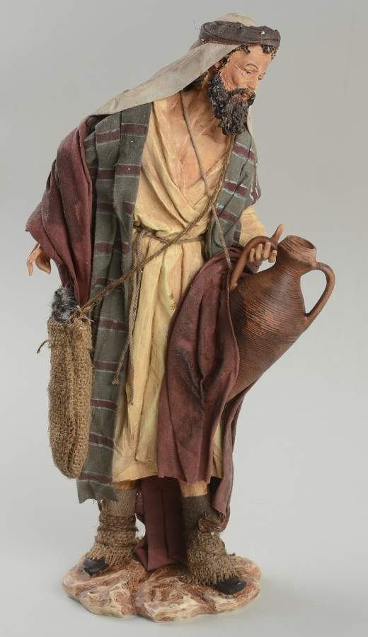 Neapolitan Nativity Man With Terra Cotta Pot - No Box by Department 56-1