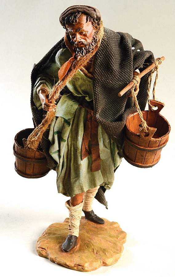 Neapolitan Nativity Man Carrying Water - Boxed by Department 56-1