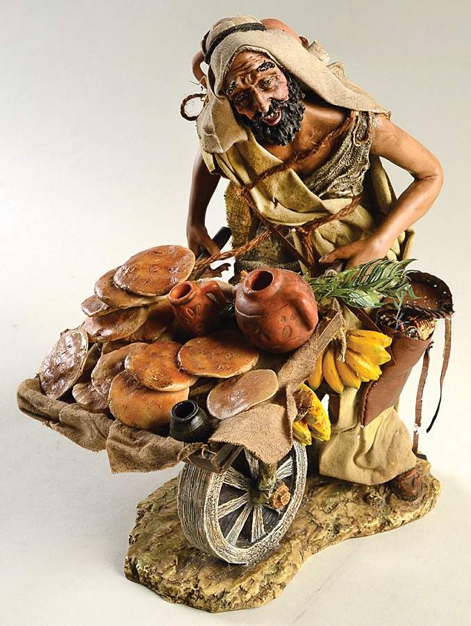 Neapolitan Nativity Bread Peddler - No Box by Department 56-1