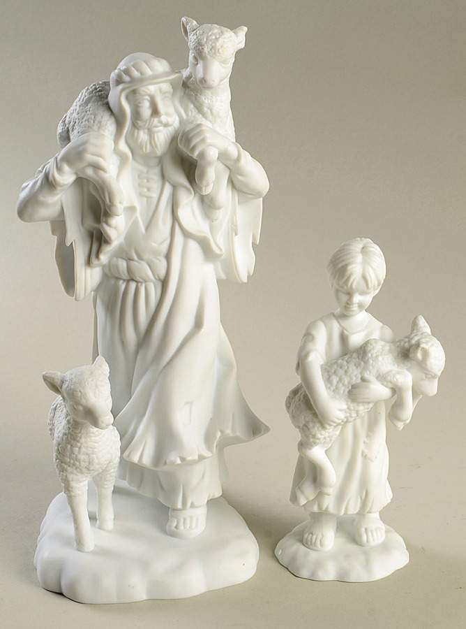 Inspirational Silhouette Treasures The Shepherds Watched-Set Of 2 - Boxed by Department 56-1