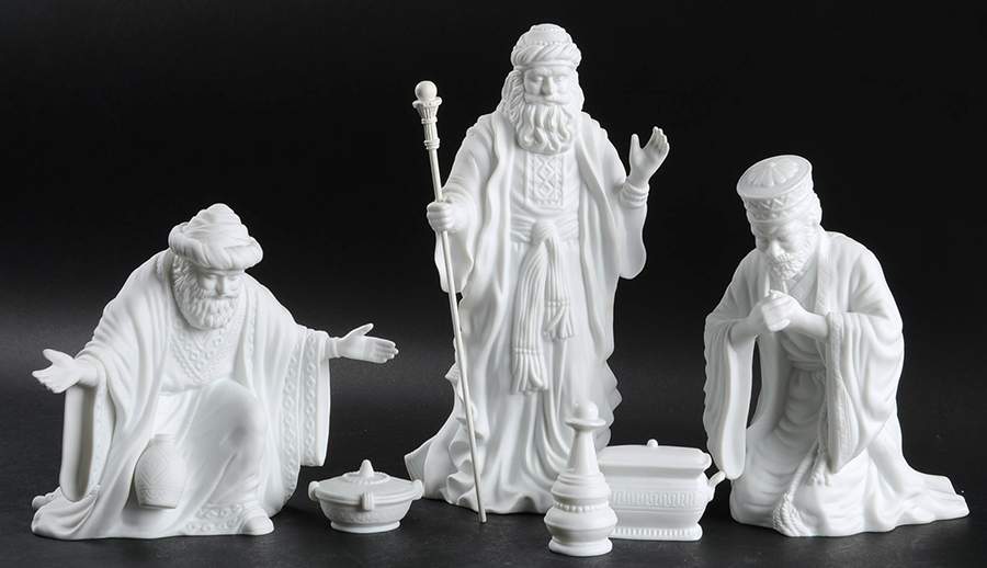 Inspirational Silhouette Treasures To Honor Him-Kings-Set Of 7 - Boxed by Department 56-1