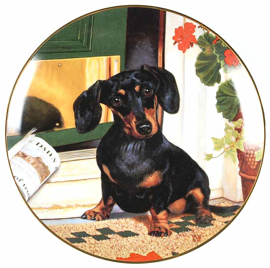 Dachshund Welcome Home - No Box by Danbury Mint-1