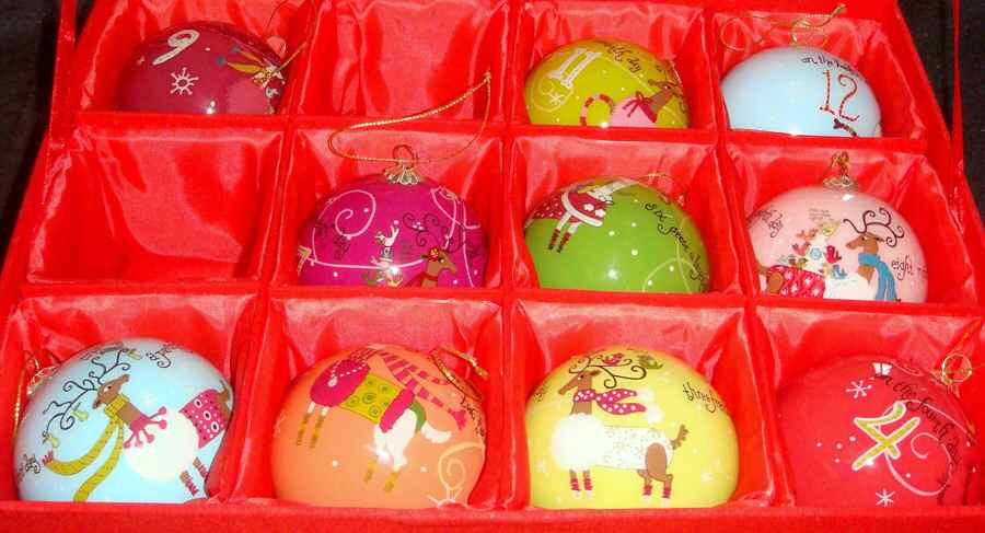 Whimzily 12 Days of Christmas Set Of 12 - With Box by Department 56-1