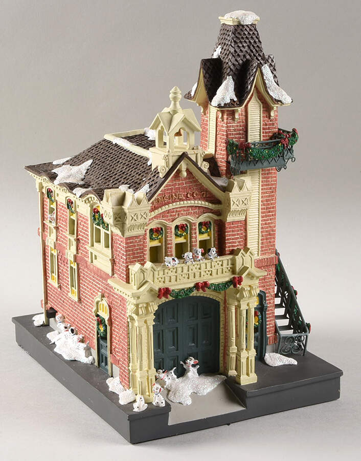 Walt Disney World Christmas Village Main Street Fire House - Boxed by Disney-1