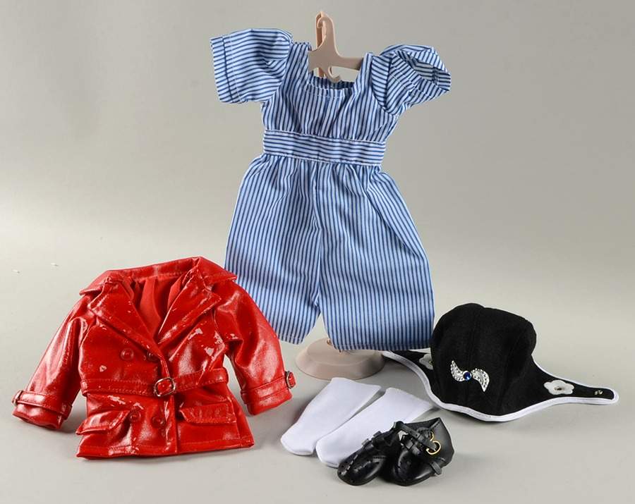 Shirley Temple Dress Up Doll Bright Eyes-Blue Stripe Dress - Boxed by Danbury Mint-1