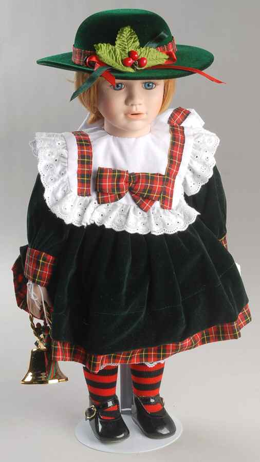 Delton Product Doll Girl Christmas With Bell - Boxed by Delton Product Corp.-1