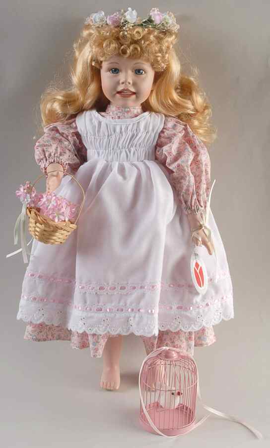 Delton Product Doll Girl W/ Bird - No Box by Delton Product Corp.-1