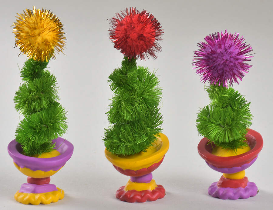 How the Grinch Stole Christmas Wonky Topiaries - No Box by Department 56-1