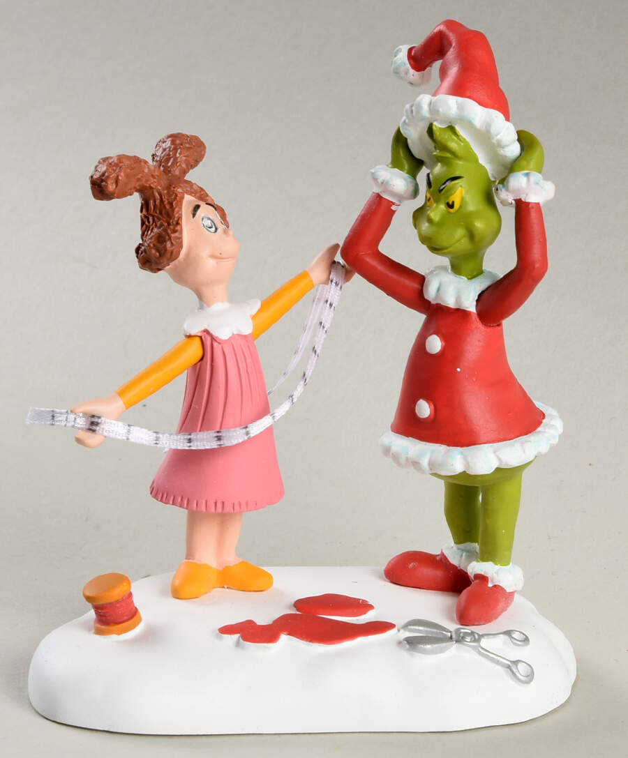 How the Grinch Stole Christmas Being Fitted For A Santy Suit - Boxed by Department 56-1