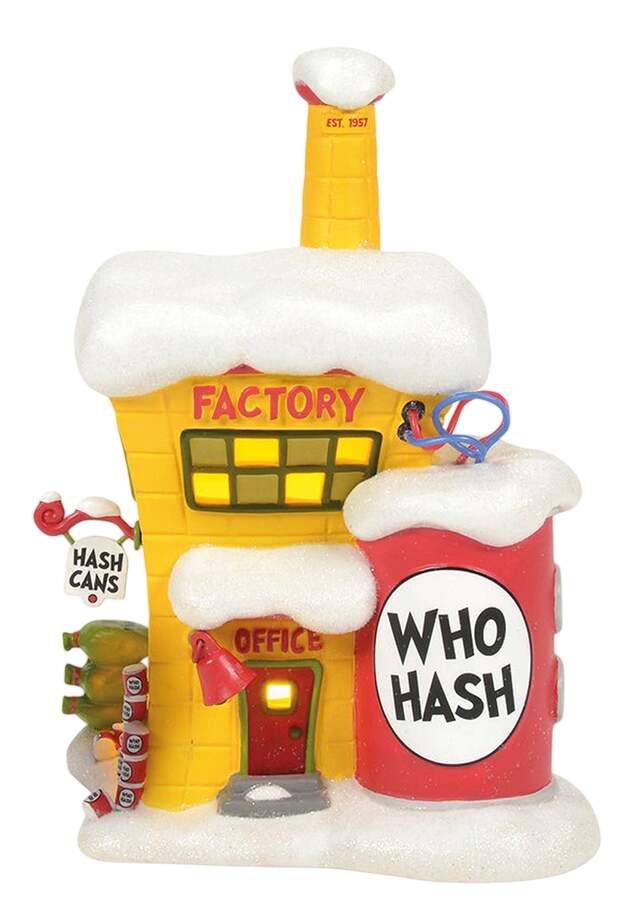 How the Grinch Stole Christmas Who-Hash Factory - Boxed by Department 56-1