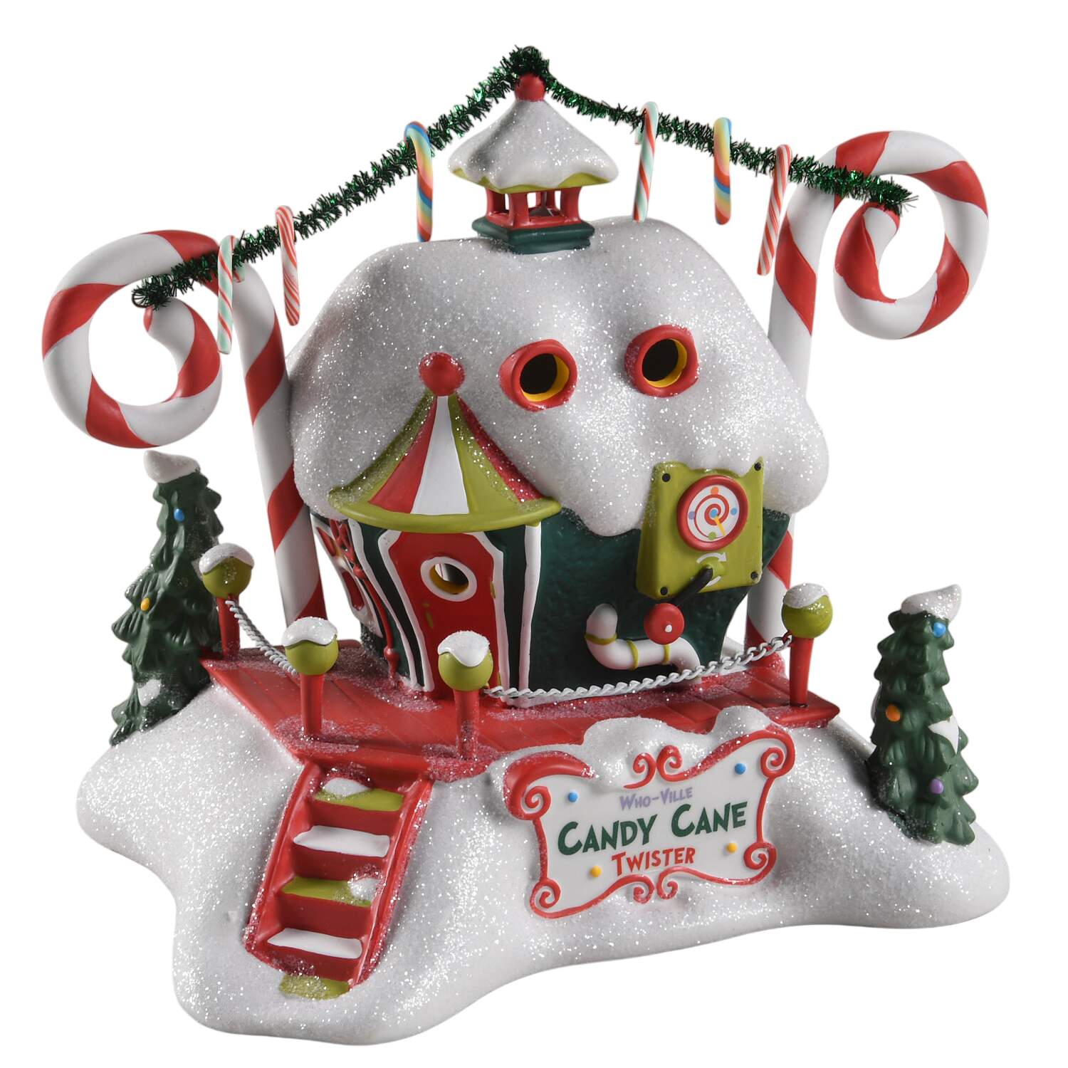 How the Grinch Stole Christmas Who-Ville Candy Cane Twisters - Boxed by Department 56-1