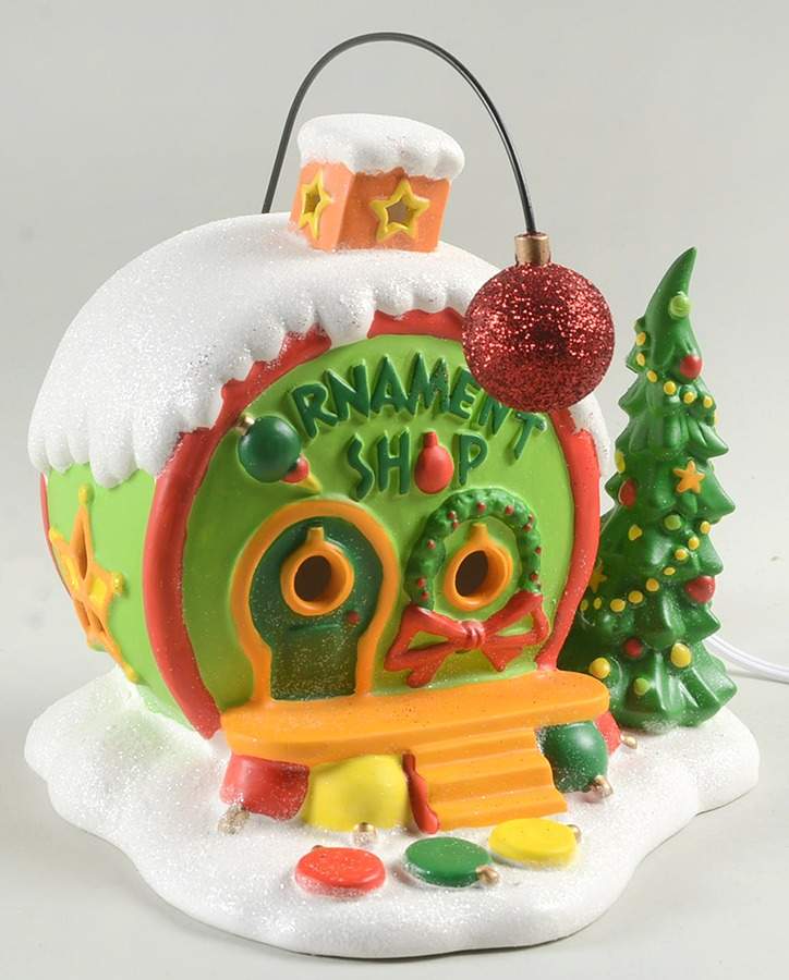 How the Grinch Stole Christmas Who-Ville Ornament Shop - No Box by Department 56-1