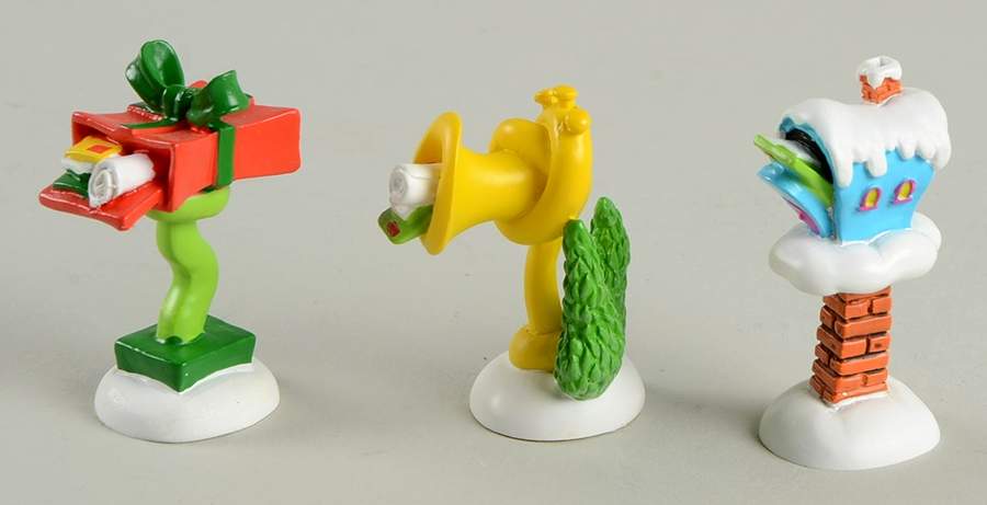 How the Grinch Stole Christmas Who-Ville Wacky Mailboxes - Boxed by Department 56-1