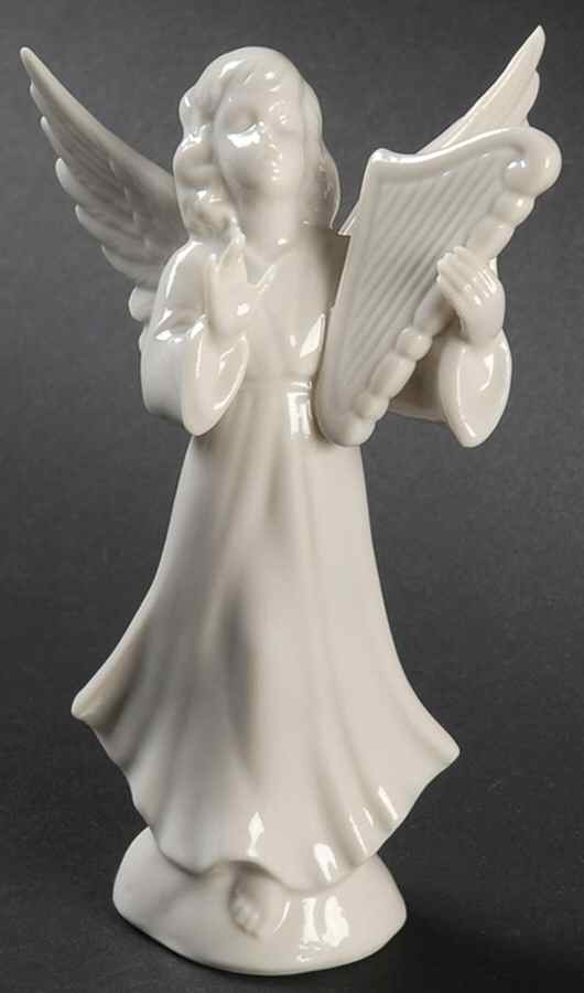 Angel Musicians #3 Angel With Harp - No Box by Dresden (German)-1