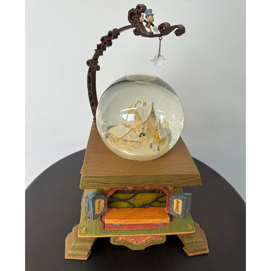 Disney Musical Snowglobe Geppetto's Workshop-When You Wish Upon - Boxed by Disney-1