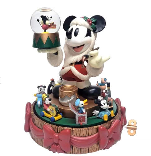 Disney Musical Snowglobe Santa Mickey Mouse-Deck The Halls - Boxed by Disney-1