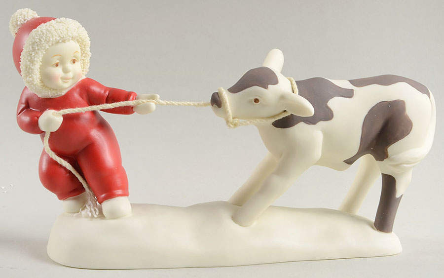Babies on the Farm Who's Leading Who? - No Box by Department 56-1