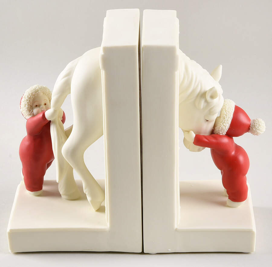 Babies on the Farm For The Love Of Ponies-Bookends - Boxed by Department 56-1