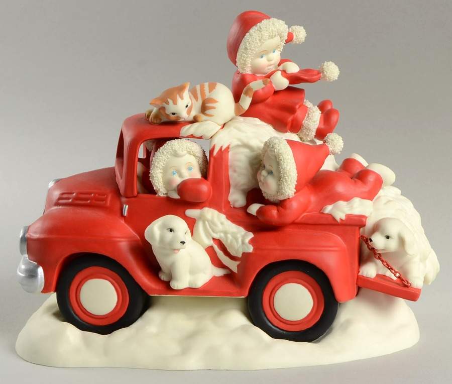 Babies on the Farm To Grandmother's House We Go-Red Truck - No Box by Department 56-1