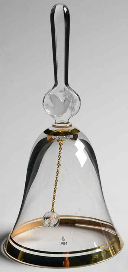 Annual Bells 1984-Glass Bell - No Box by Danbury Mint-1