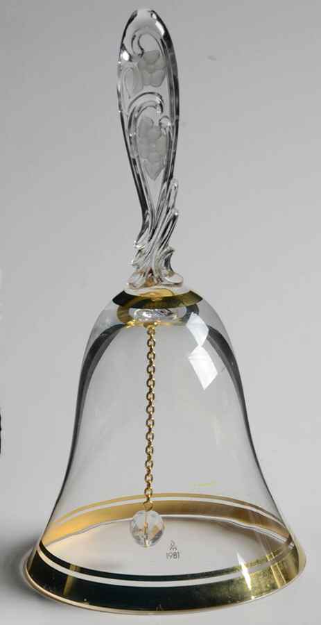 Annual Bells 1981-Flower Bell - No Box by Danbury Mint-1