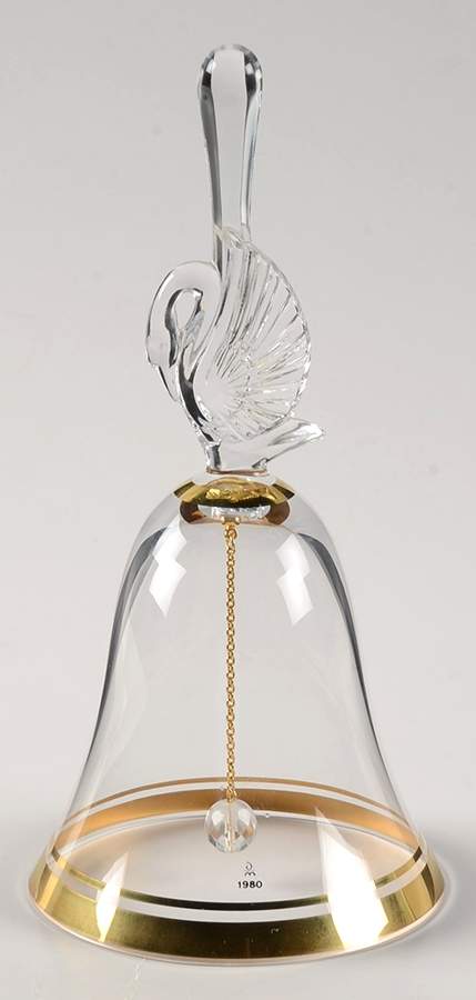Annual Bells 1980-Swan Bell - No Box by Danbury Mint-1