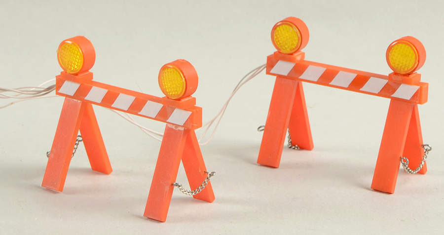 General Village Electrical Road Construction Sign - Boxed by Department 56-1