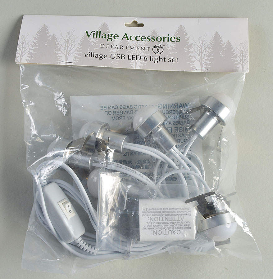 General Village Electrical Village Usb Led 6 Light Set - Boxed by Department 56-1
