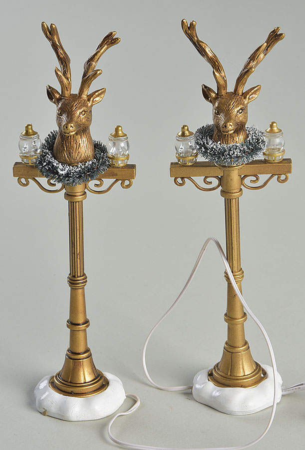 General Village Electrical Reindeer Street Lights - No Box by Department 56-1