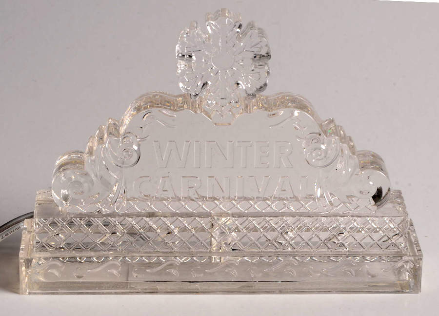 General Village Electrical Lit Ice Castle Sign - Boxed by Department 56-1