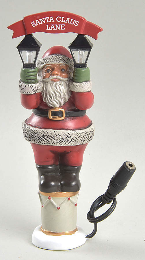 General Village Electrical Vintage Santa Street Light - Boxed by Department 56-1