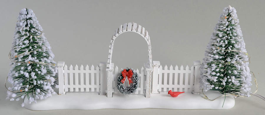 General Village Electrical Cardinal Christmas Gate - Boxed by Department 56-1