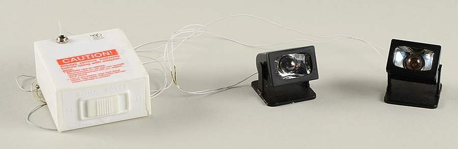 General Village Electrical Spotlight-Black-Set Of 2 - Boxed by Department 56-1