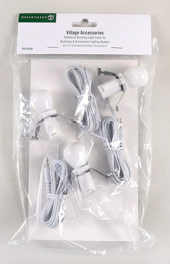 General Village Electrical Additional Building Light Cords To 53500 - No Box by Department 56-1
