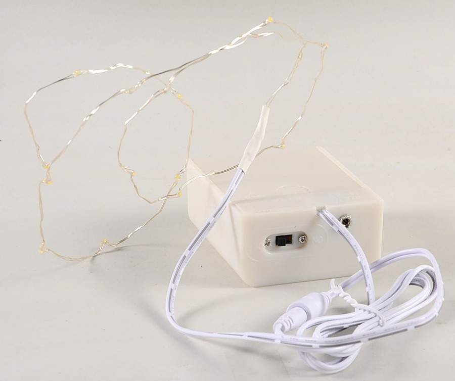 General Village Electrical String Of 16 White Lights - No Box by Department 56-1