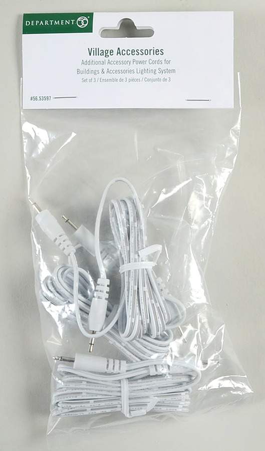 General Village Electrical Additional Accessory Cords For 53500 - No Box by Department 56-1