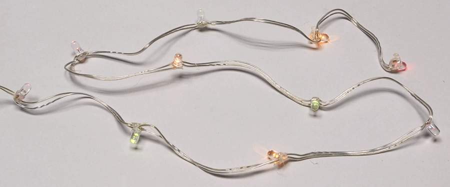 General Village Electrical Multi Color 10 Light Set-White Cord - Boxed by Department 56-1