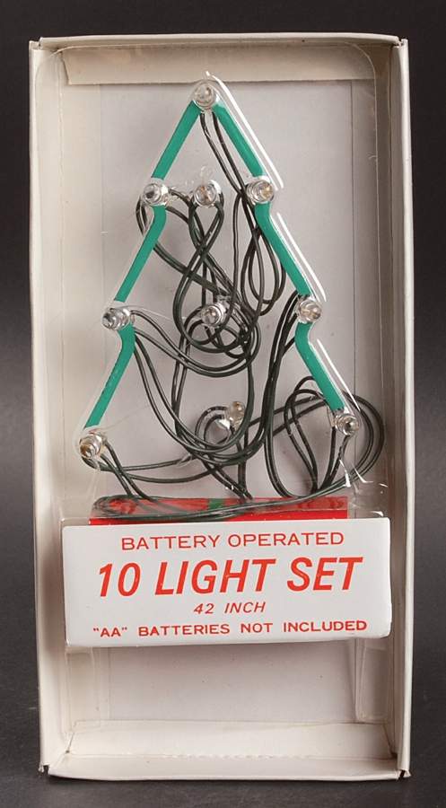 General Village Electrical Multi Color 10 Light Set-Green Cord - With Box by Department 56-1