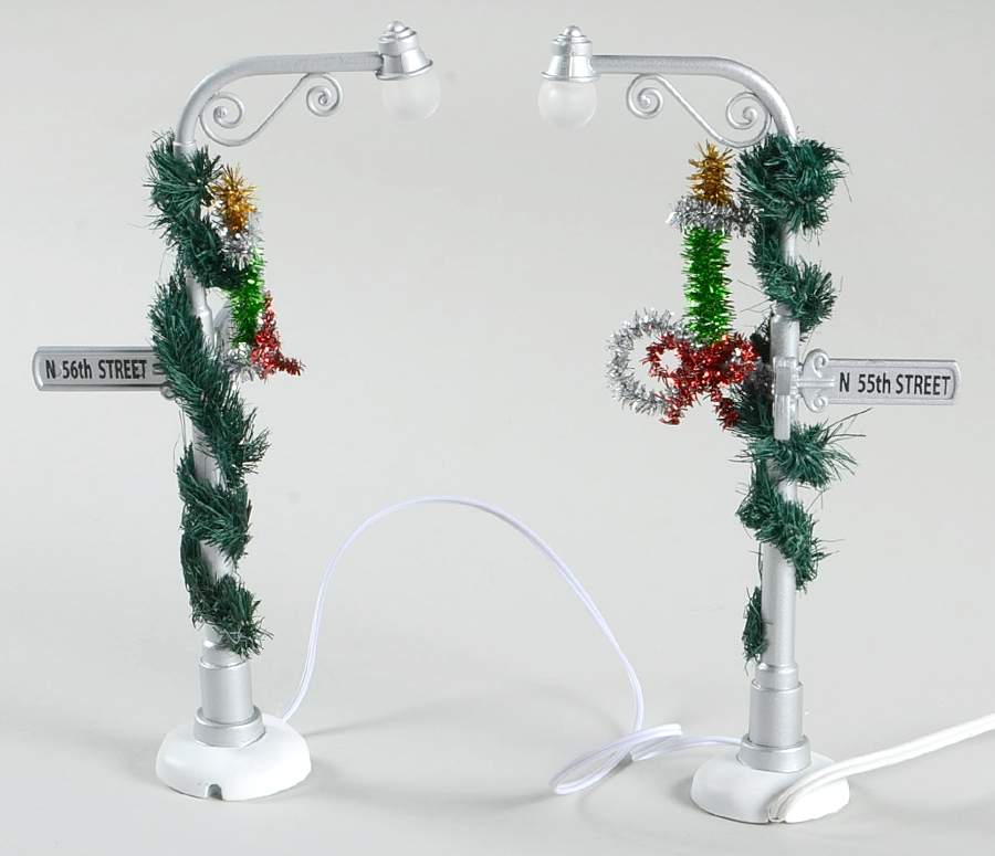 General Village Electrical Main Street Lamp Posts - No Box by Department 56-1