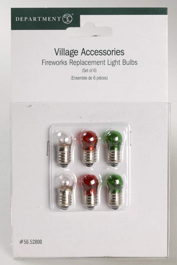 General Village Electrical Fireworks Replacement Bulbs - Boxed by Department 56-1